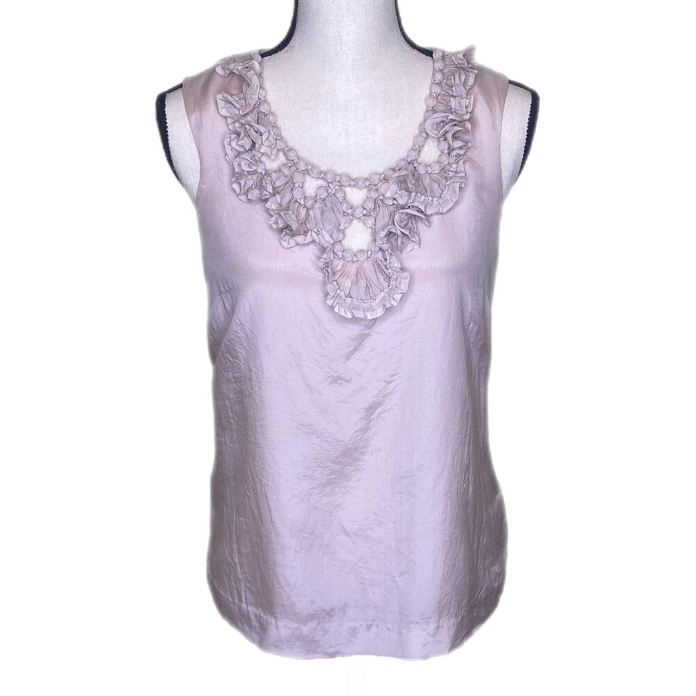 J. Crew Taupe Sleeveless Blouse/Shirt Size 0